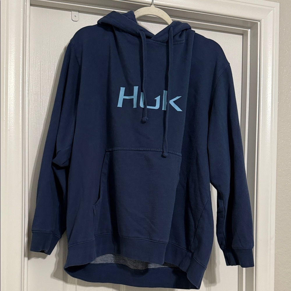 Huk Men's Navy Blue Hoodie